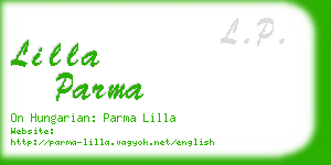 lilla parma business card